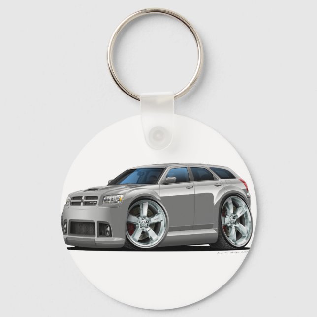 Porte-clés Voiture Dodge Magnum Silver (Recto)