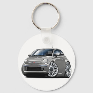 Porte-clés Voiture Fiat 500 Grey