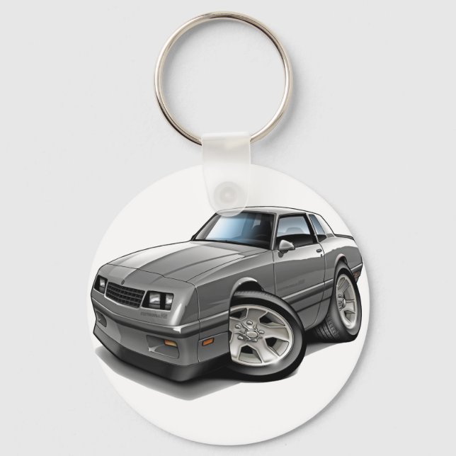 Porte-clés Voiture gris Monte Carlo 1983-88 (Recto)