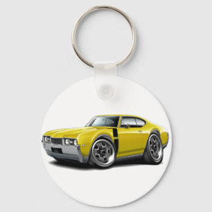 Porte-clés Voiture Jaune-Noire 1968