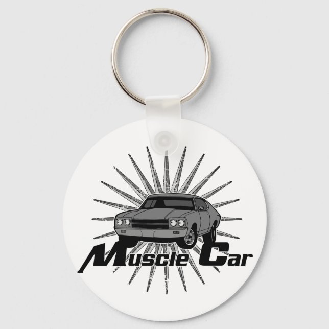 Porte-clés Voiture musculaire Chevy Nova (Recto)