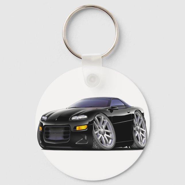 Porte-clés Voiture noire Camaro 1998-2003 (Recto)