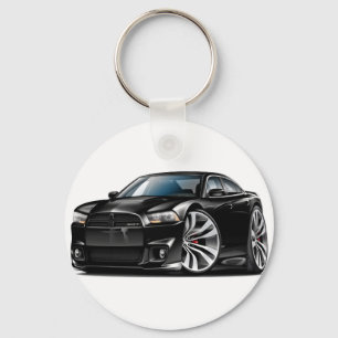 Porte-clés Voiture noire du chargeur SRT8 de Dodge