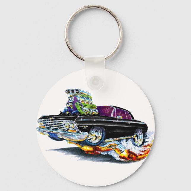 Porte-clés Voiture Noire Impala 1962-63 (Recto)