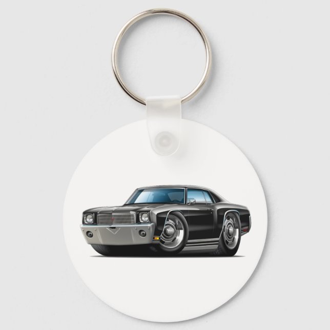 Porte-clés Voiture Noire Monte Carlo 1970 (Recto)