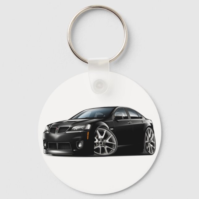 Porte-clés Voiture Noire Pontiac G8 GXP (Recto)