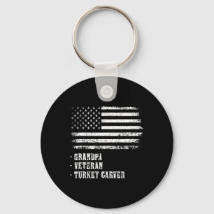 Porte-clés Voiture Patriotique Thanksgiving Grand-pa Officiel