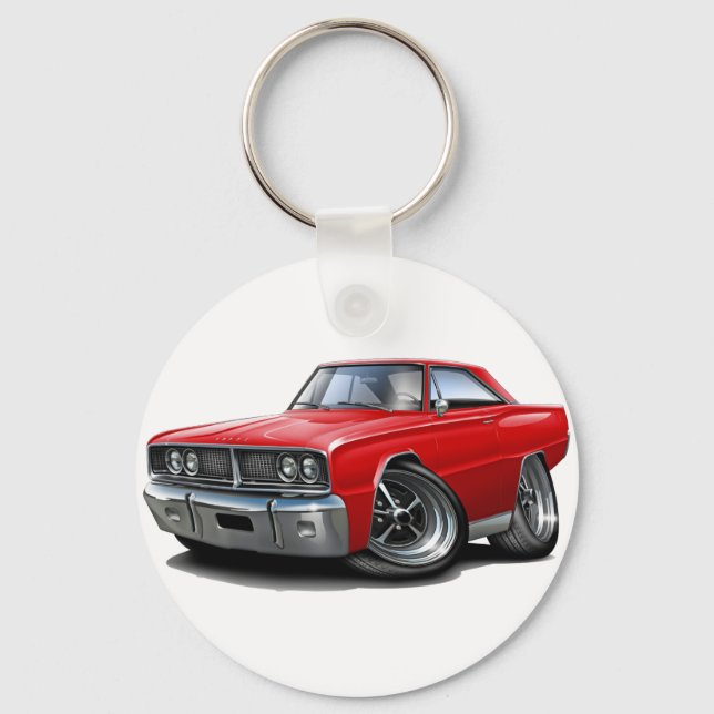 Porte-clés Voiture rouge Coronet 1966 (Recto)