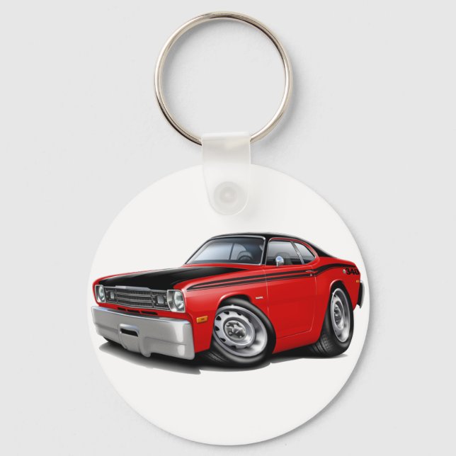 Porte-clés Voiture rouge Duster 340 1970-74 (Recto)
