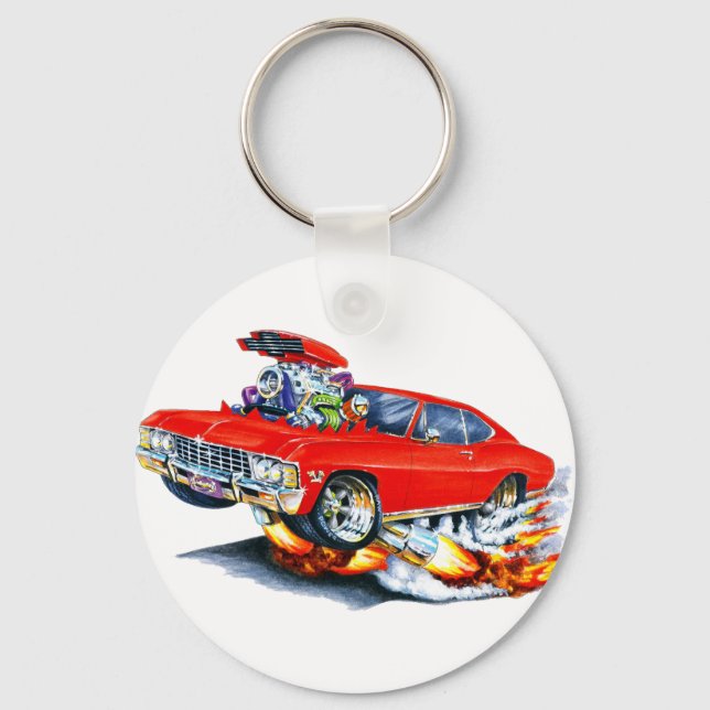 Porte-clés Voiture rouge Impala 1965-66 (Recto)