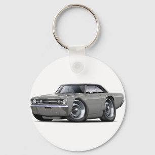 Porte-clés Voiture supérieure Gris-Noire de 1968 dards