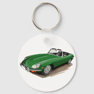 Porte-clés Voiture verte de Jaguar XKE