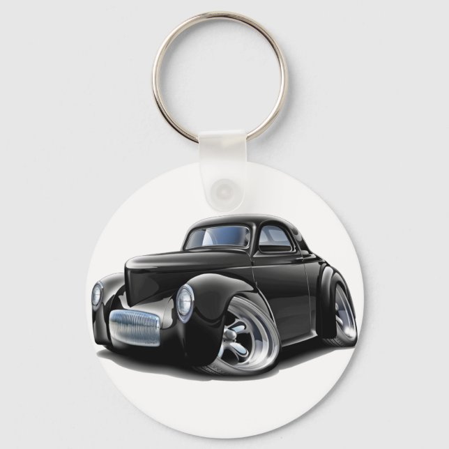 Porte-clés Voiture Willys Black 1941 (Recto)