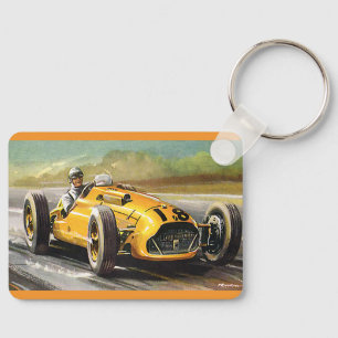Porte-clés Voitures de course sportives vintage, coureur de v