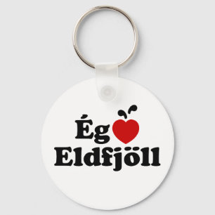 Porte-clés Volcans I Heart (Love) [Ég Elska Eldfjöll]