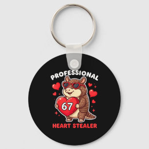 Porte-clés Voleur de cœur professionnel Saint-Valentin 67 Mem