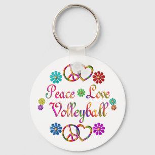 PORTE-CLÉS VOLLEYBALL DE L'AMOUR DE LA PAIX