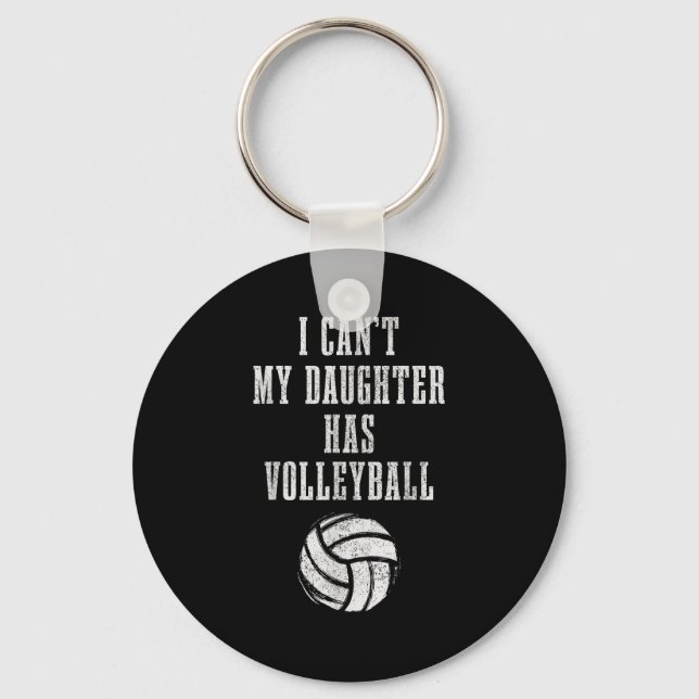 Porte-clés Volleyball Mom Dad I Can't Daughter Hast Volleybal (Recto)