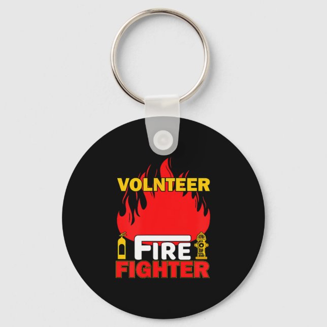 Porte-clés Volnteer Firefighter Fireman Gift Proud Firefighte (Recto)
