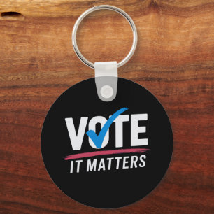 Porte-clés Vote Élection 2024 Électeur Démocrate Politique 