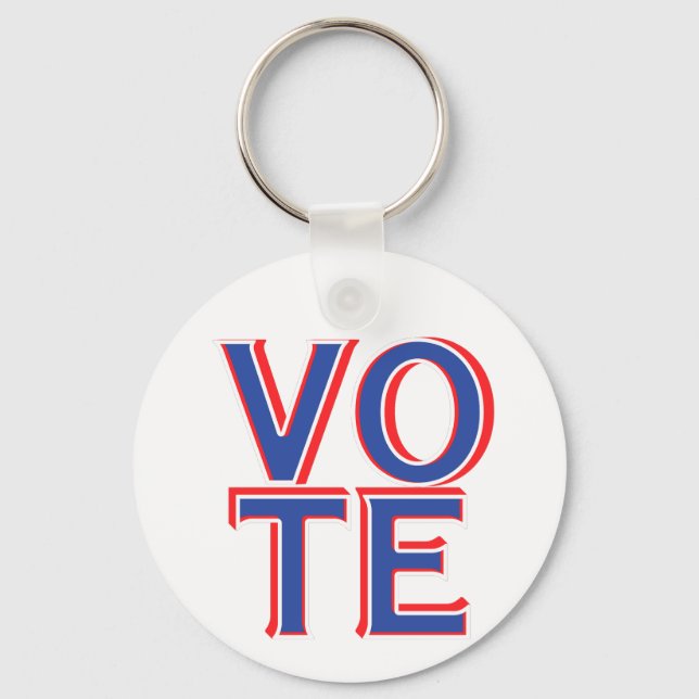 Porte-clés Vote Élections américaines Patriotique (Recto)