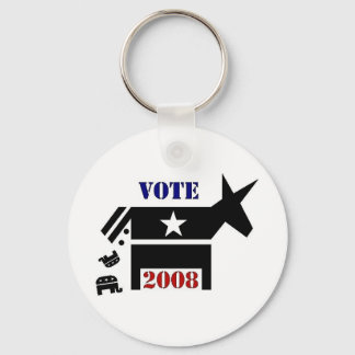 PORTE-CLÉS VOTER DÉMOCRATE EN PORTE - CLÉ 2008
