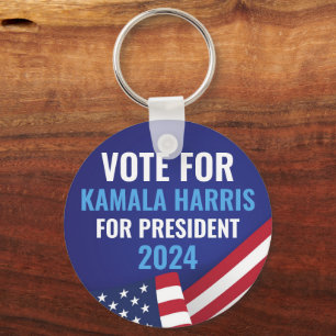 Porte-clés Votez Kamala Harris pour la présidence 2024