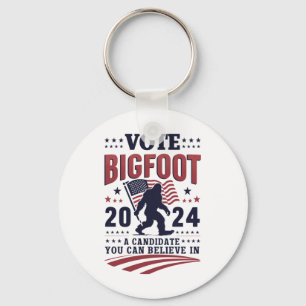 Porte-clés Votez pour Bigfoot 2024 Sasquatch Présidentiel