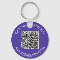 Votre code QR Texte et couleurs Porte - clé Promot