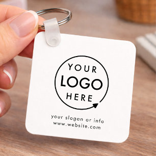 Porte-clés Votre logo   Entreprise Moderne Minimaliste