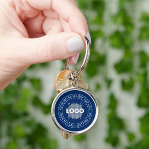 Porte-clés Votre logo et votre texte circulaire personnalisab