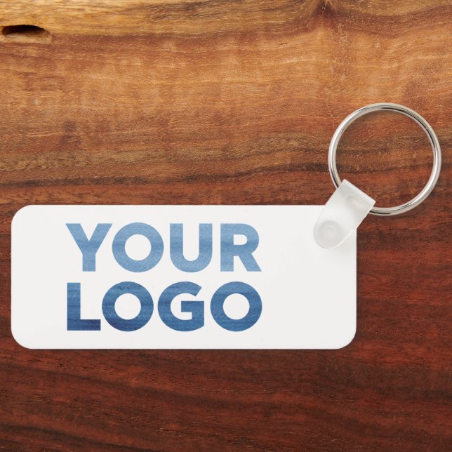 Porte-clés Votre logo et votre texte d'entreprise Swag (Recto)