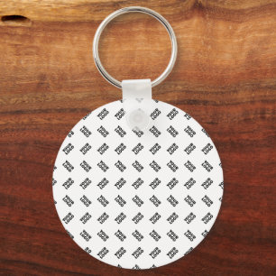 Porte-clés Votre logo   Motif répété de substitution simple