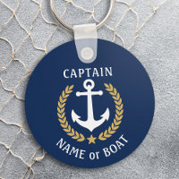 Votre nom de bateau Capitaine Ancre Laurel Marine 