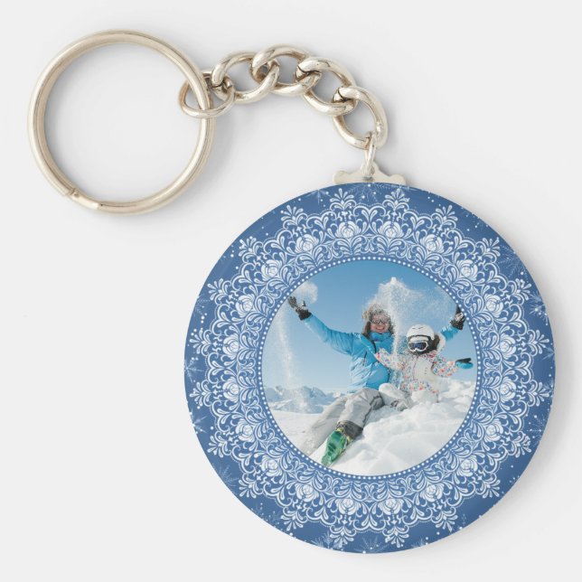 Porte-clés VOTRE photo dans Elegant Frame porte - clé personn (Devant)
