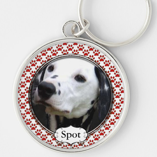 Porte-clés Votre Porte - clé photo de chien (Devant)