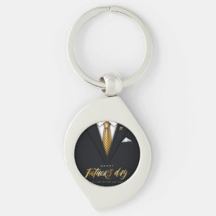 Porte-clés Vous êtes le meilleur papa jamais Black Gold Fête 