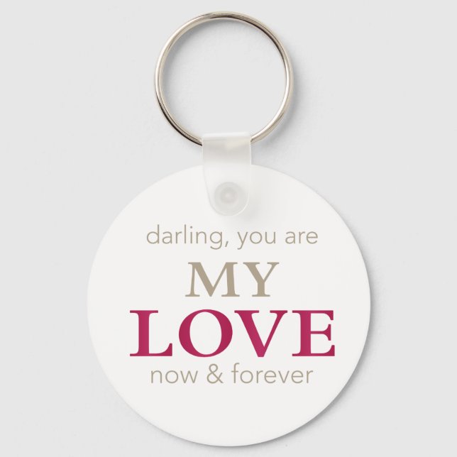 Porte-clés vous êtes mon Love Cushion (Recto)