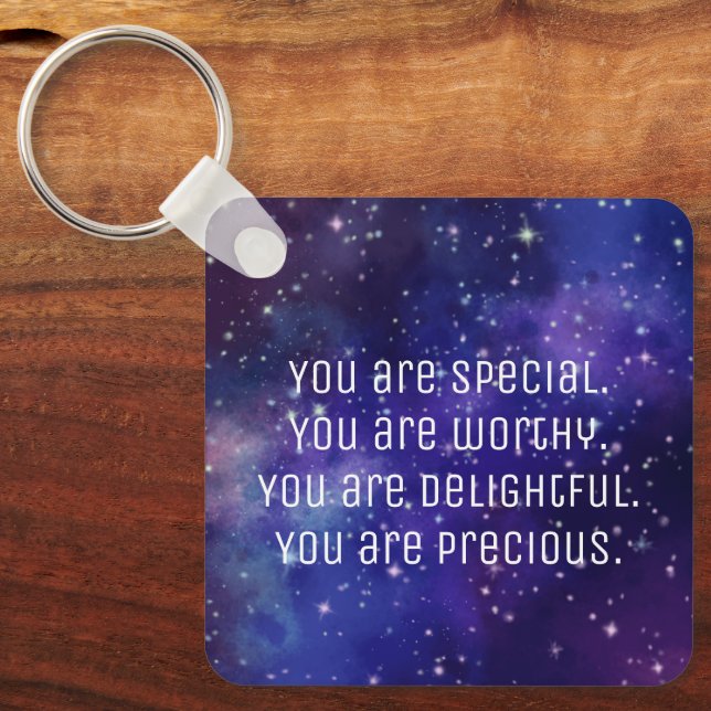 Porte-clés "Vous êtes spécial" Affirmations positives Porte - (Recto)