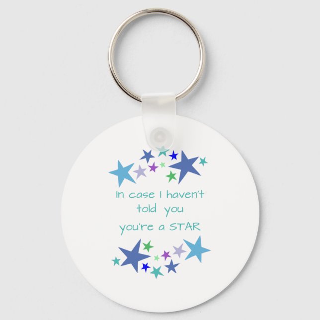 Porte-clés Vous êtes un Star Inspirational Citation motivatio (Recto)