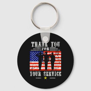 Porte-clés Vous Pour Vos Services Patriotique - Anciens Comba