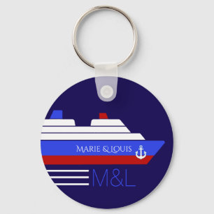 Porte-clés voyage de croisière personnalisée
