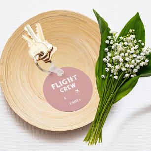 Porte-clés Voyage d'équipage de conduite Vacances d'avion ros