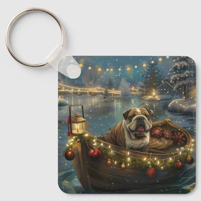Porte-clés Voyage du festival de Noël de Bulldog (Recto)