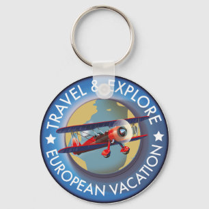 Porte-clés Voyage & Exploration Europe Vacances
