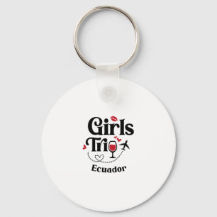 Porte-clés Voyage Filles Vin Mignon Équateur Vacances