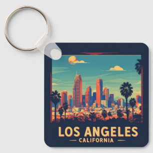 Porte-clés Voyage Rétro Los Angeles Californie