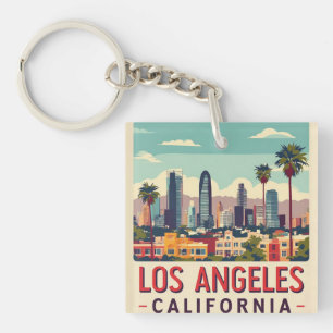 Porte-clés Voyage Rétro Los Angeles Californie