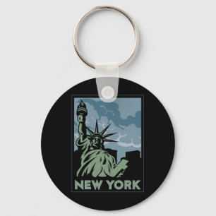 Porte-clés voyage vintage de New York Etats-Unis Etats-Unis