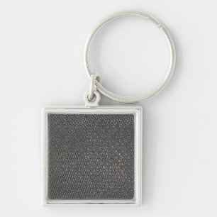 Porte-clés Vraie fibre CRUE de carbone texturisée